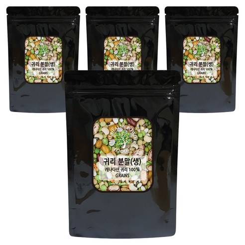귀리 분말 생, 500g, 4개