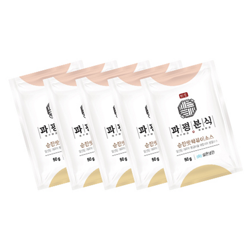 파평분식 떡볶이소스 분말 순한맛, 50g, 5개