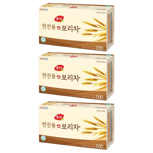 동서 한잔용 보리차, 1.5g, 100개입, 3개