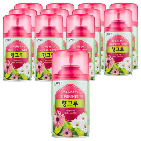 리빙굿 향그루 숲속향 방향제 본품, 280ml, 12개