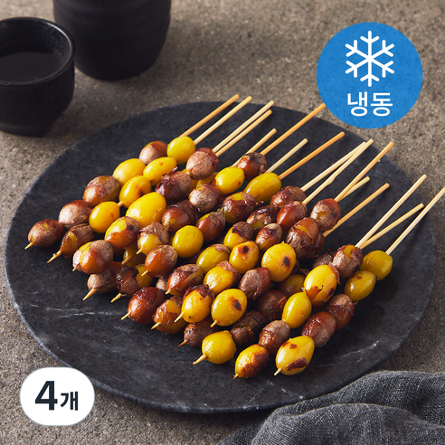 냉동은행꼬치 속피 (냉동), 4개, 400g