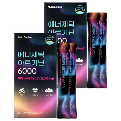 뉴트리가든 에너제틱 아르기닌 6000 15p, 300g, 2개