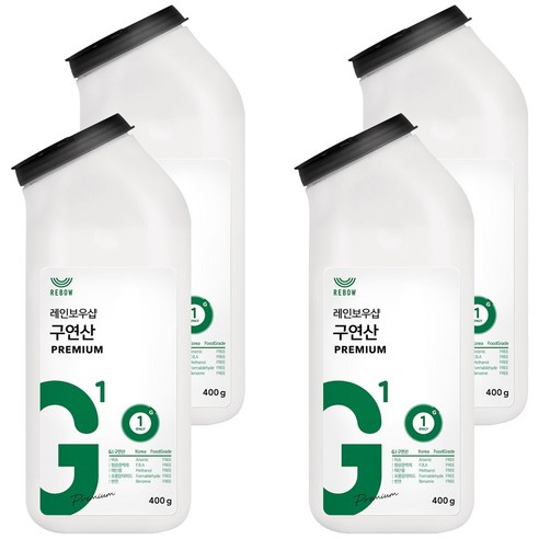 레인보우샵 구연산 프리미엄 톡톡이, 400g, 4개