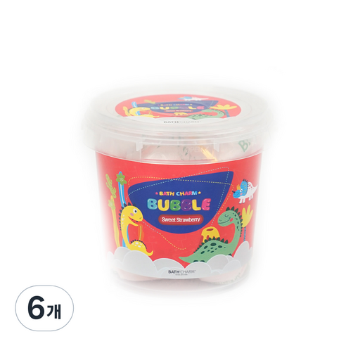 바스참 버블바스 스윗 스트로베리, 600g, 6개