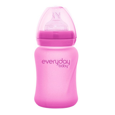 에브리데이베이비 유리젖병 150ml, 핑크, 1개