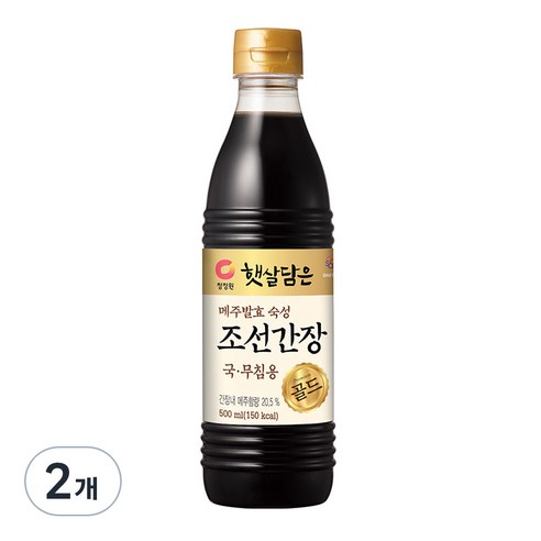 대상 청정원 조선간장, 500ml, 2개
