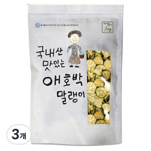 월드블링 국내산 애호박 말랭이, 200g, 3개