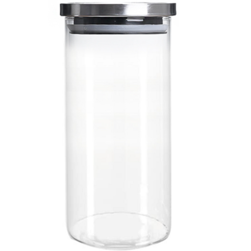 차이나다 스테인리스 원형 밀폐용기 1500ml, 1개, 단품