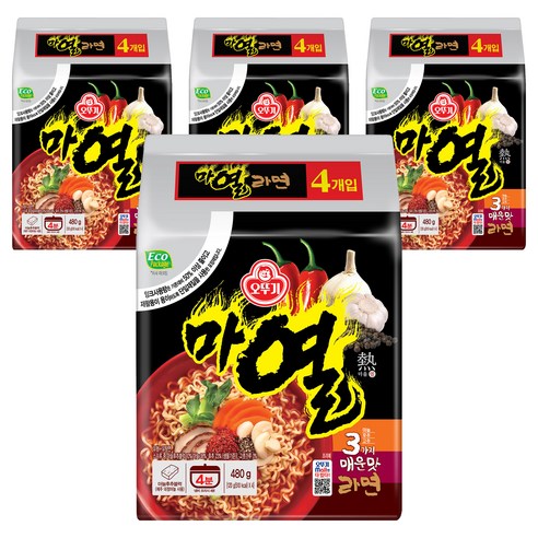 오뚜기 마열라면 120g, 16개