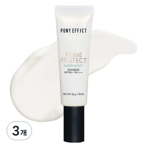 포니이펙트 프라임 프로텍트 슈퍼 모이스트 선크림 SPF50+ PA++++, 50g, 3개