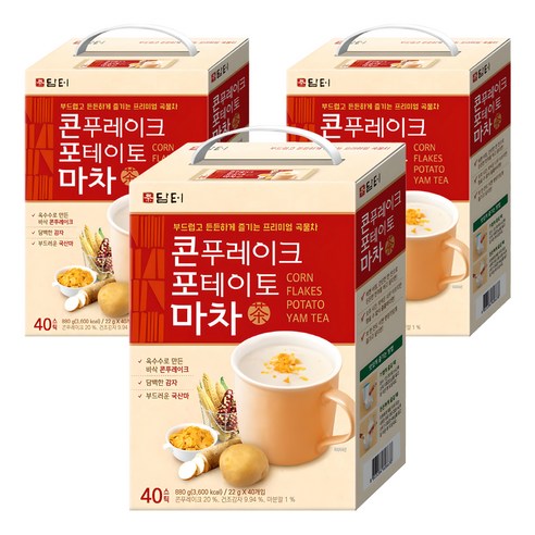 담터 콘푸레이크 포테이토 마차, 22g, 40개입, 3개
