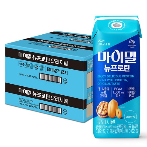 대상웰라이프 뉴프로틴 오리지널, 60개, 190ml