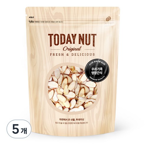 투데이넛 아몬드슬라이스, 300g, 5개