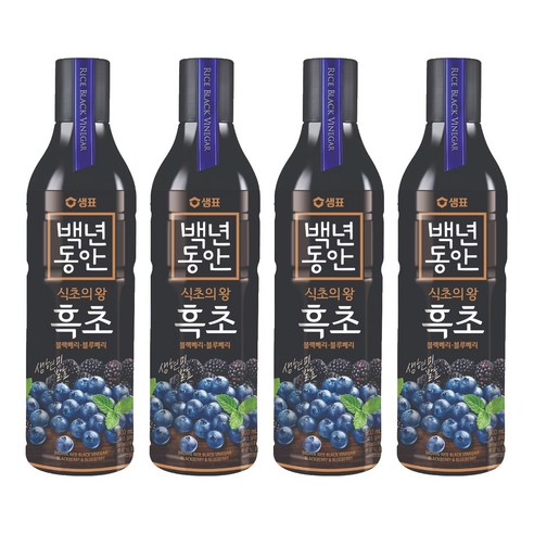 샘표 백년동안 현미발효 흑초 블랙블루베리