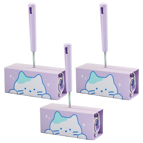 버터 밀크캣 테이프 클리너 16cm 80p 본품, 3개