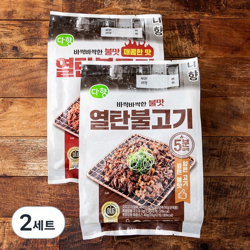 다향오리 열탄불고기 불고기맛 400g + 매콤한맛 400g, 2세트