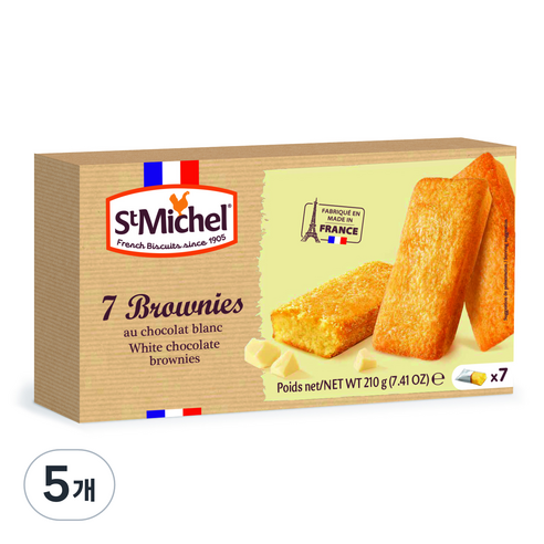 생미쉘 화이트 브라우니, 210g, 5개