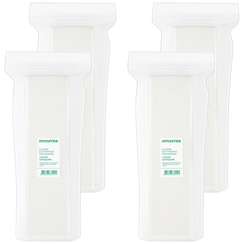 이니스프리 스킨팩 전용 5겹 화장솜, 4개, 80개입