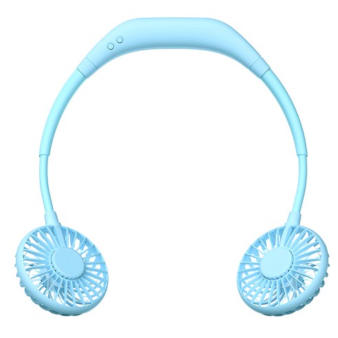 구스페리 듀얼 넥밴드 선풍기, 스카이블루, MER-FAN-001