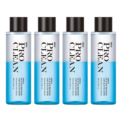 토니모리 프로 클린 스모키 립 앤 아이 리무버, 250ml, 4개