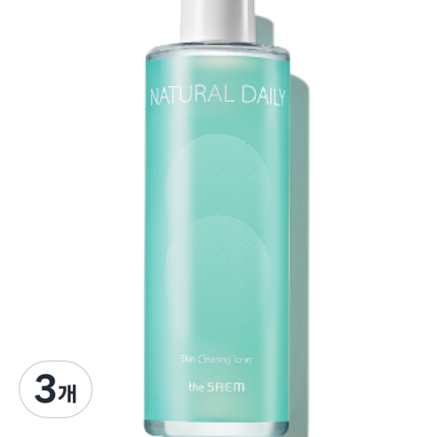 더샘 내추럴 데일리 스킨 클리어링 토너, 3개, 500ml