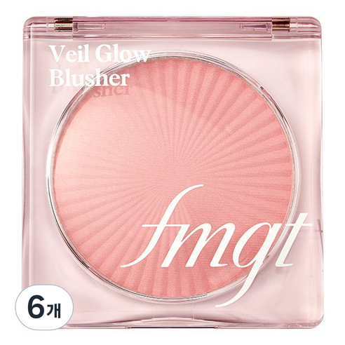 더페이스샵 fmgt 베일 글로우 블러셔, 03 타임포핑크, 6개