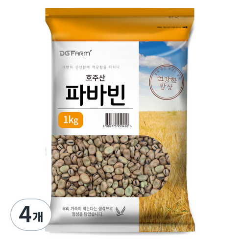 건강한밥상 파바빈, 1kg, 4개