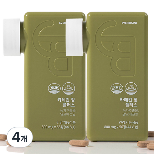 에버비키니 카테킨 정 플러스 44.8g, 56정, 4개