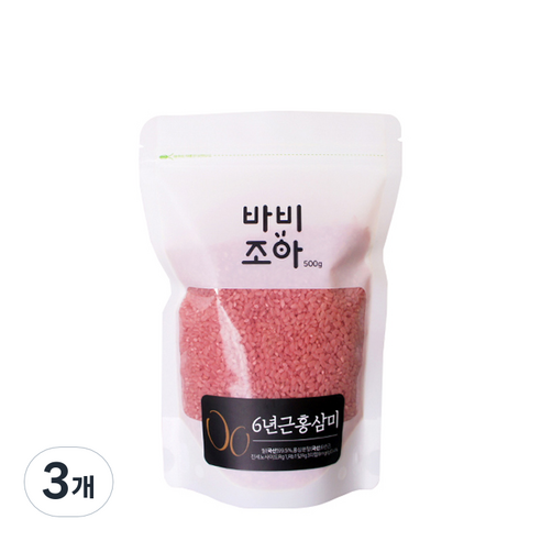 바비조아 6년근 홍삼미, 500g, 3개