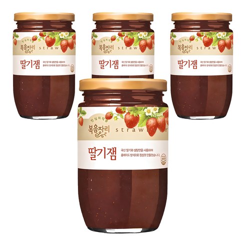 복음자리 딸기잼, 500g, 4개