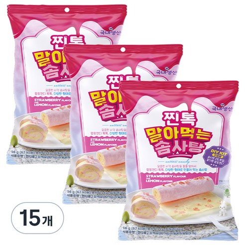 찐톡 말아먹는 솜사탕, 16g, 15개