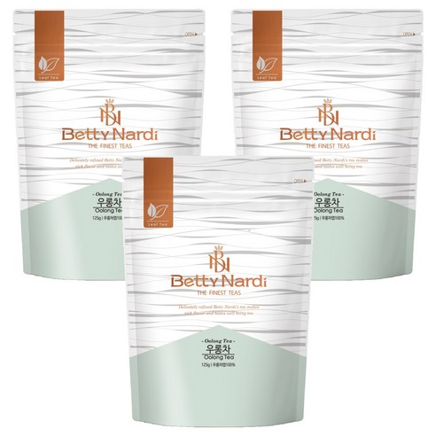베티나르디 우롱차 지퍼백, 125g, 3개, 1개입