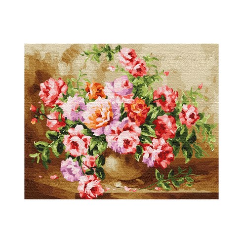 플레이어바웃 DIY 명화 그리기 세트 40 x 50 cm, 꽃과 화병