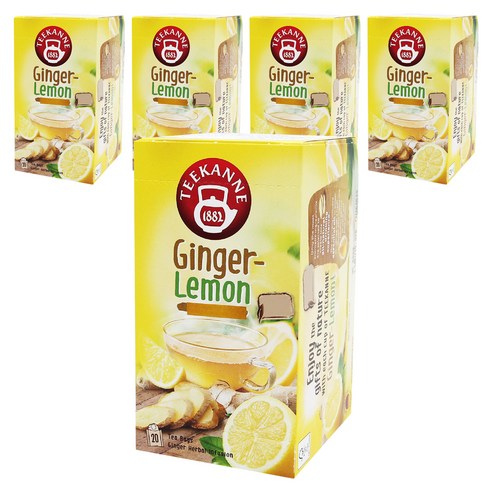 티칸 진저 레몬 티백, 1.75g, 20개입, 5개