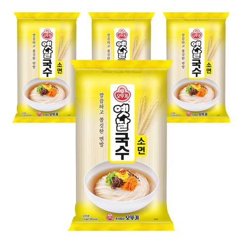 오뚜기옛날 국수 소면, 1.5kg, 4개