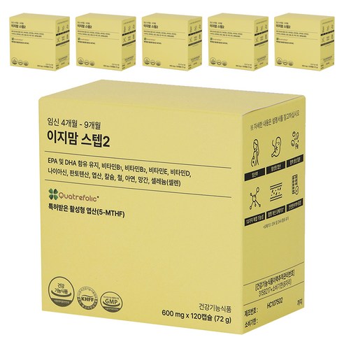 이지맘 스텝2 영양제, 120정, 6개