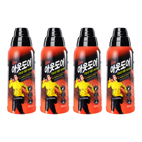 울샴푸 애경 아웃도어 기능성의류 전용세제, 4개, 800ml