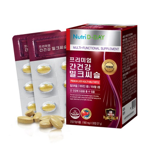 뉴트리디데이 프리미엄 간건강 밀크씨슬, 30정, 1개