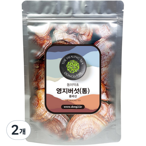 동이약초 영지버섯 통, 250g, 2개