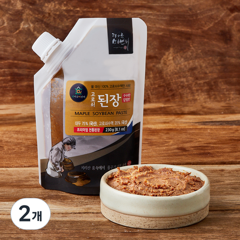 피아골미선씨 구수한 감칠맛 고로쇠된장, 230g, 2개