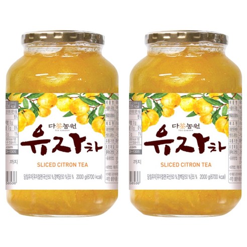 다농원 유자차, 2kg, 1개입, 2개, 2kg
