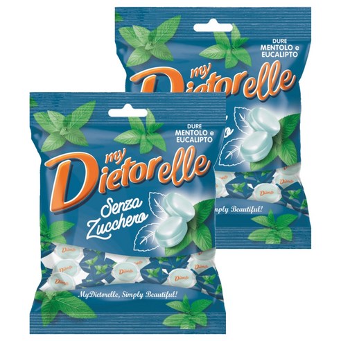 스페라리 디에토렐레 무설탕 캔디 멘톨 앤 유칼립투스, 70g, 2개
