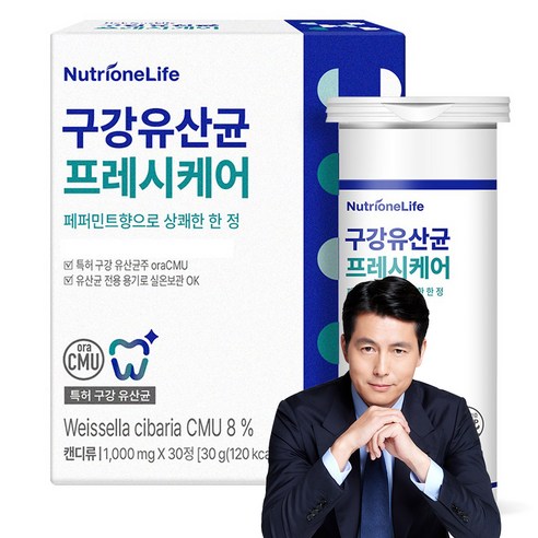 뉴트리원 구강유산균 프레시케어 30g, 30정, 1개