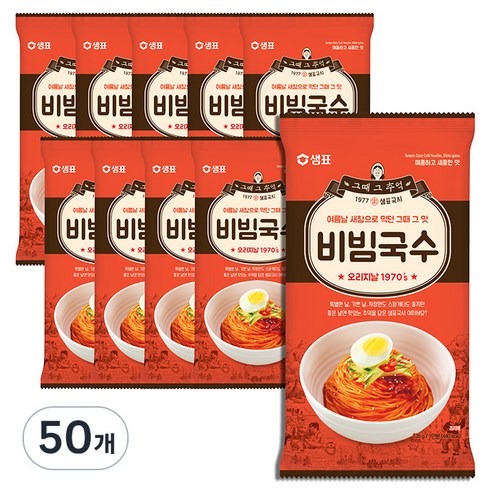 샘표 비빔국수, 135g, 50개