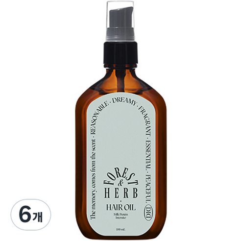 오디드 밀크프로틴 인텐시브 헤어오일 포레스트허브, 100ml, 6개