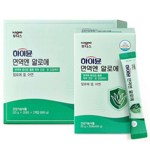 일동후디스 하이뮨 면역엔 알로에 40p, 400g, 2개
