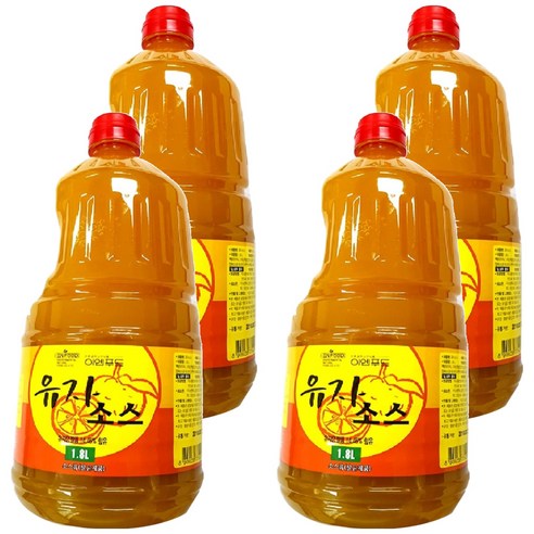 이엔푸드 유자 소스, 1.8L, 4개