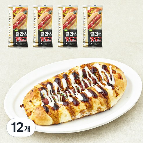 디엔비 달라스핫도그, 100g, 12개