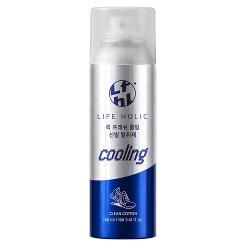 라이프홀릭 퀵 프레쉬 쿨링 신발 탈취제 본품, 1개, 160ml