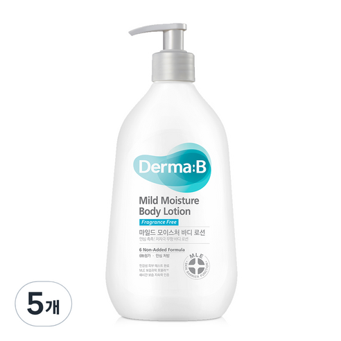 더마비 마일드 모이스처 바디로션, 400ml, 5개